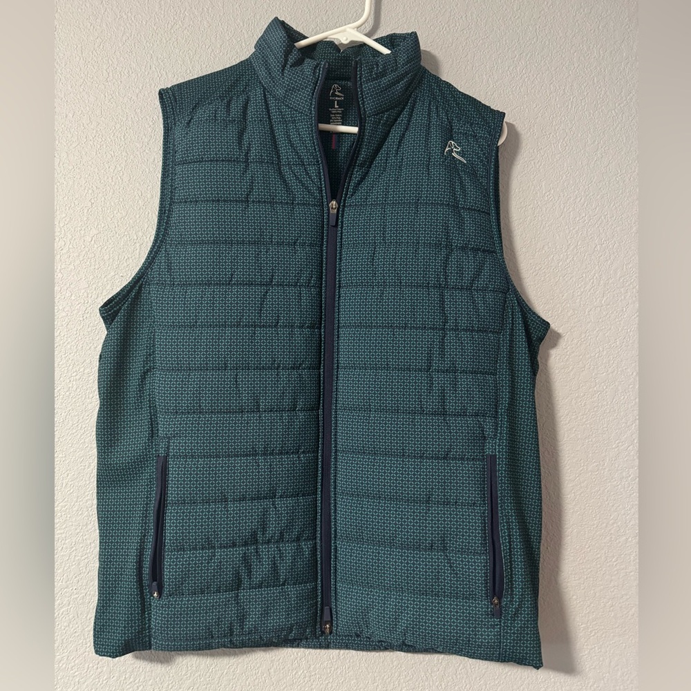 Rhoback Men's Quilted Vest Teal Green
